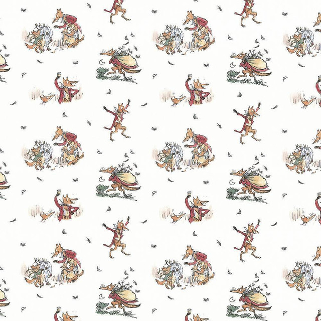 Kasmir Fabric Fantastic Mr Fox Fantastic Green 1445 100% Cotton TURKEY Not Tested H: 13 4/8 inches, V:12 5/8 inches 55 - My Fabric Connection - Kasmir