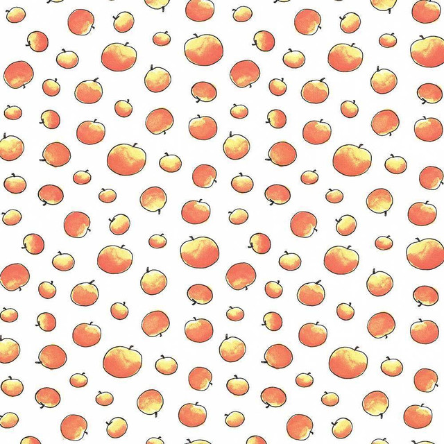 Kasmir Fabric Giant Peaches Peachy 1445 100% Cotton TURKEY Not Tested H: 13 4/8 inches, V:12 5/8 inches 55 - My Fabric Connection - Kasmir