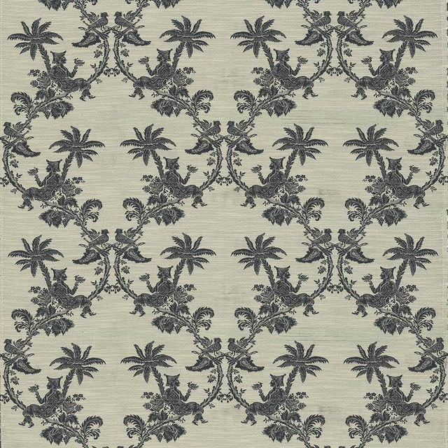 Kasmir Fabric Ming Garden Prussian 1436 USA 42,000 Wyzenbeek Double Rubs H: 27 inches, V:26 6/8 inches 55 - 56 - My Fabric Connection - Kasmir