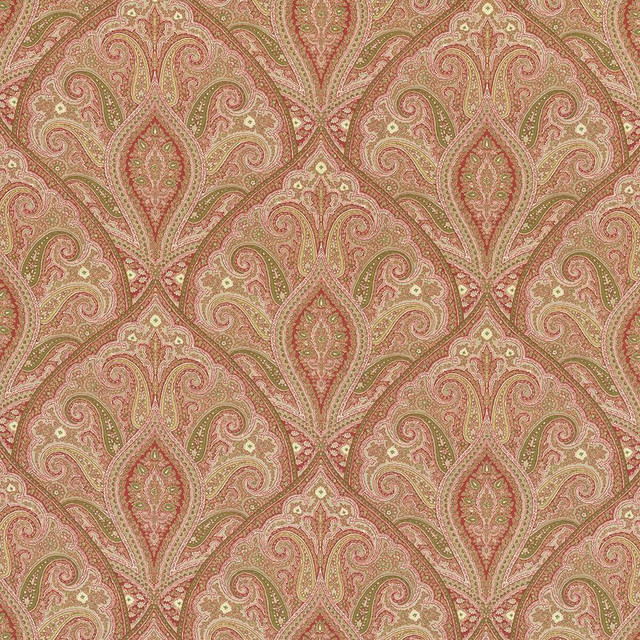 Kasmir Fabric Prati Paisley Sunshine 5080 USA 15,000 Wyzenbeek Double Rubs H: 18 inches, V:18 inches 54 - My Fabric Connection - Kasmir