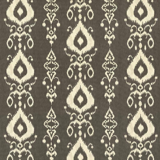 Kasmir Fabric Raga Ikat Ink 5062 TURKMENISTAN 15,000 Wyzenbeek Double Rubs H: 27 inches, V:13 4/8 inches 54 - 55 - My Fabric Connection - Kasmir
