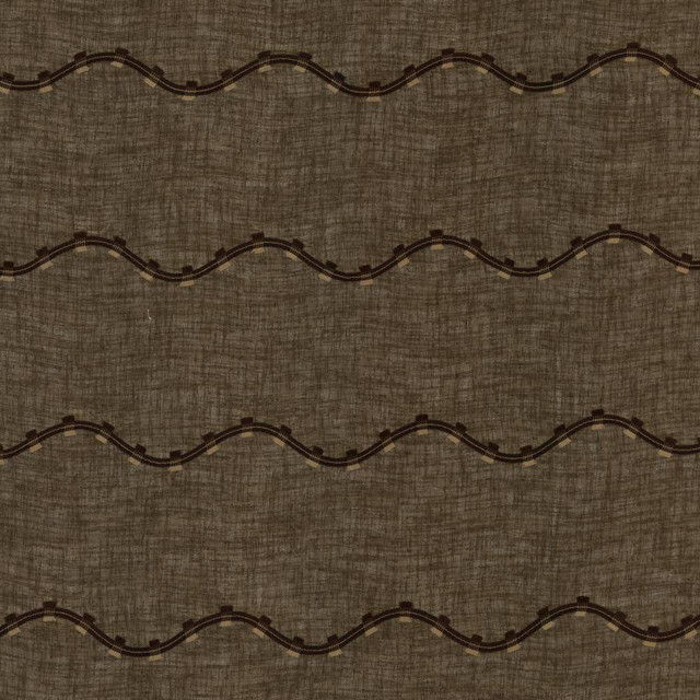 Kasmir Fabric Rollercoaster Chocolate 1444 TURKEY H: 6 inches, V:6 inches 116 - 118 - My Fabric Connection - Kasmir