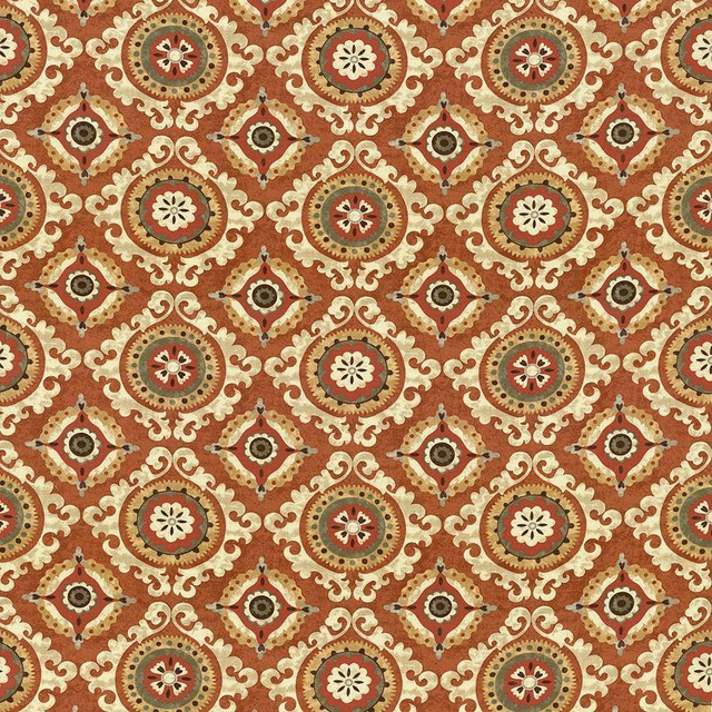 Kasmir Fabric San Mateo Pumpkin 5079 PAKISTAN 15,000 Wyzenbeek Double Rubs H: 27 inches, V:25 2/8 inches 54 - 55 - My Fabric Connection - Kasmir
