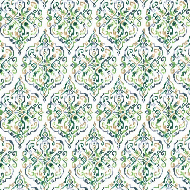 Kasmir Fabric Santika Spruce 5107 CHINA H: 13 6/8 inches, V:27 inches 54 - 55 - My Fabric Connection - Kasmir