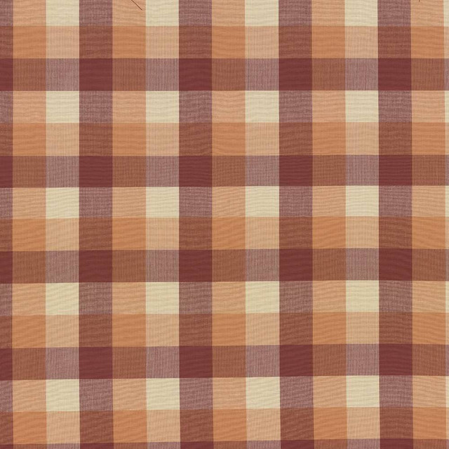 Kasmir Fabric Squire Check Melon 5070 INDIA 6,000 Wyzenbeek Double Rubs H: 6 6/8 inches, V:6 6/8 inches 54 - My Fabric Connection - Kasmir