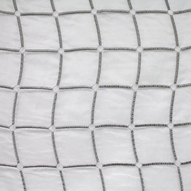 Kasmir Fabric Stringcourse Silver 5108 TURKEY Not Tested H: 16 6/8 inches, V:4 2/8 inches 60 - 64 - My Fabric Connection - Kasmir