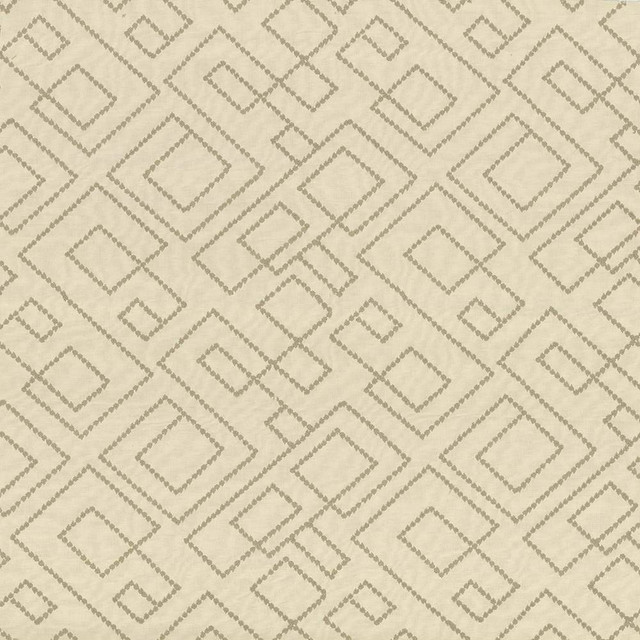 Kasmir Fabric Tallmadge Fret Parchment 1433 INDIA Not Tested H: 17 inches, V:15 6/8 inches 54 - My Fabric Connection - Kasmir