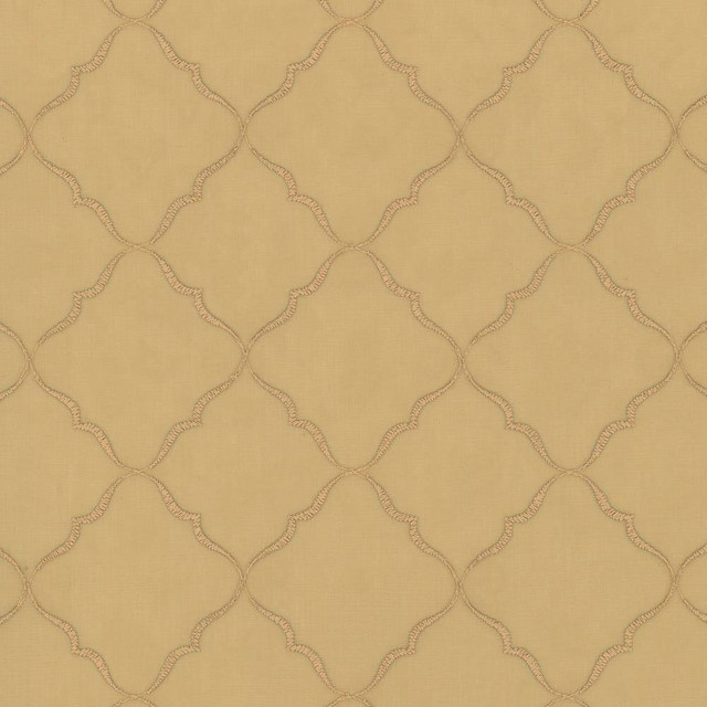Kasmir Fabric Tandoori Sheer Honey 5077 TURKEY Not Tested H: 3 2/8 inches, V:3 2/8 inches 58 - 59 - My Fabric Connection - Kasmir