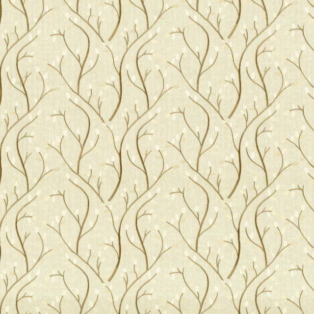 Kasmir Fabric Tuscan Vine Champagne 1443 INDIA Not Tested H: 13 2/8 inches, V:9 inches 55 - My Fabric Connection - Kasmir
