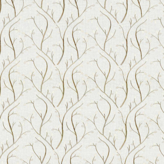 Kasmir Fabric Tuscan Vine Cloud 1443 INDIA Not Tested H: 13 2/8 inches, V:9 inches 55 - My Fabric Connection - Kasmir