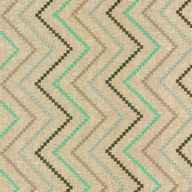 Kasmir Fabric Wanderer Jewel 5114 INDIA Not Tested H: 6 4/8 inches, V:6 2/8 inches 54 - 56 - My Fabric Connection - Kasmir