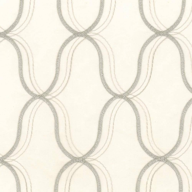 Kasmir Fabric Wavefront Platinum 5077 TURKEY Not Tested H: 4 3/8 inches, V:6 3/8 inches 58 - 59 - My Fabric Connection - Kasmir