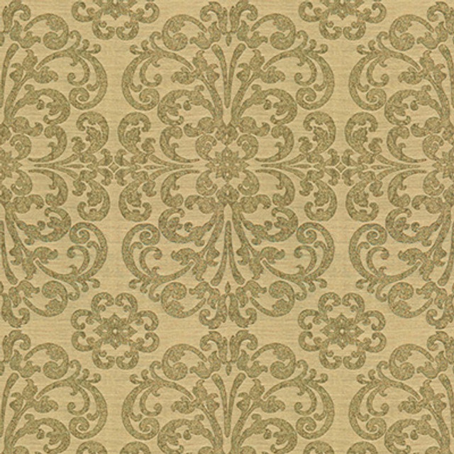 Kravet Couture Fabric Metallic Motif Nickel