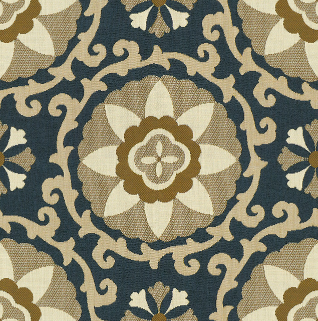 Kravet Design Fabric Exotic Suzani Sapphire