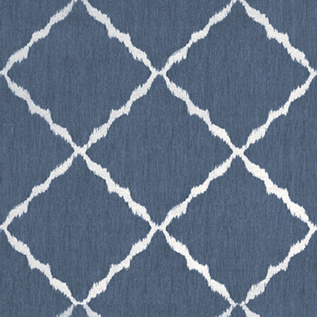 Kravet Basics Fabric Ikat Strie Indigo