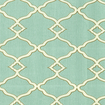 Magnolia Fabric Odid-Tingara Aqua - 100% Spun Polyester H: 2.5, V: 3.4 54" - My Fabric Connection -