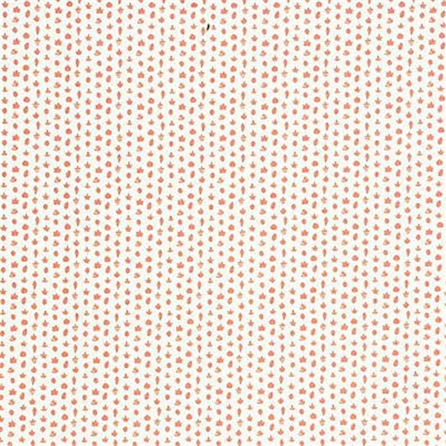 Fired Earth Fabric FE9116.3 Leaf Medley Rose The Delft Cotton 100% United Kingdom Light Horizontal: See Sample and Vertical: 1.773 inches 55.16 inches - My Fabric Connection -