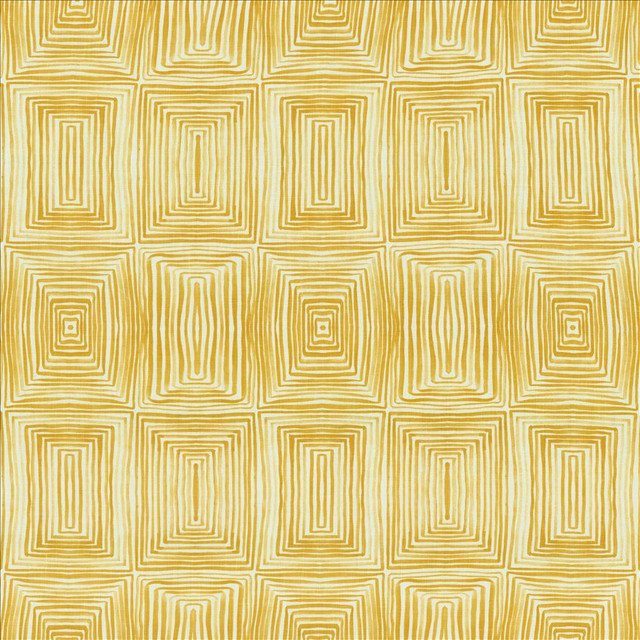 Kasmir Fabric Quadri Mustard 5155 100% Linen POLAND 12,500 Wyzenbeek Double Rubs Horizontal: 13 4/8 inches and Vertical: 17 6/8 inches 54 - My Fabric Connection -