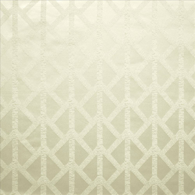 Kasmir Fabric Waterway White 5144 73% Polyester 27% Cotton INDIA Not Tested Horizontal: 4 6/8 inches and Vertical: 2 6/8 inches 54 - My Fabric Connection -