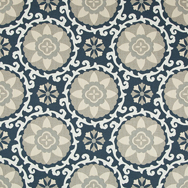 Kravet Design Fabric Exotic Suzani Indigo