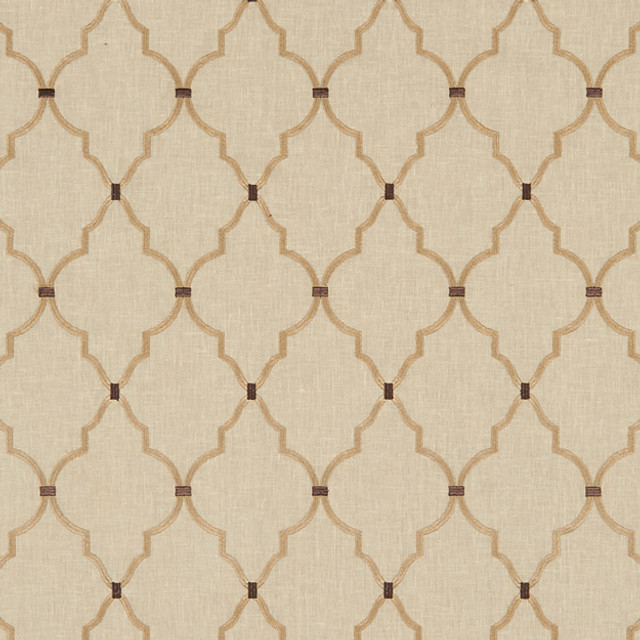 JF Fabric ZELDA 32J8201 AMBROSIA 53% Cotton, 47% Polyester INDIA (see sample) Horizontal: 4.500 and Vertical: 6.250 54.00 - My Fabric Connection -