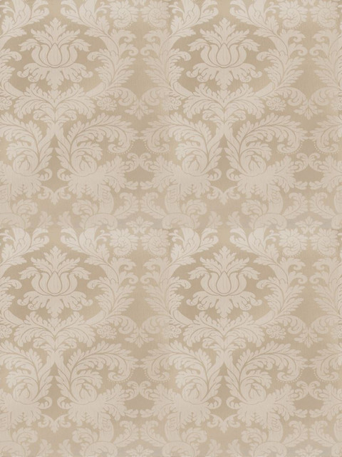 Stroheim Fabric 5361502 Pierrepont Damask Oyster Shell Palace Silks 49% Polyester, 30% Silk, 11% Acrylic, 10% Cotton India see fabric sample Horizontal: 26.77 inches and Vertical: 34.25 inches 54 inch min (See samples) - My Fabric Connection -