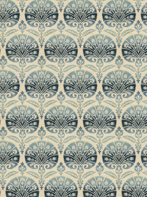 Stroheim Fabric 4530101 Sultan Blue Topaz Color Gallery Vol. II 79% Rayon, 21% Polyester USA see fabric sample Horizontal: 14.25 inches and Vertical: 26 inches 54 inch min (See samples) - My Fabric Connection -