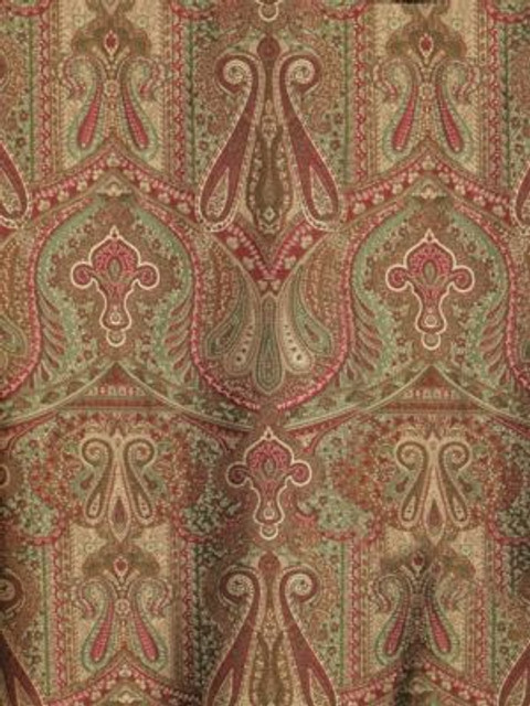 Old World Weavers Fabric Cachemire Persiano Marrone SB03430096 CLASSICS 100% SILK ITALY LIGHT DUTY Horizontal: 22.5" and Vertical: 13.75" 55 - My Fabric Connection -