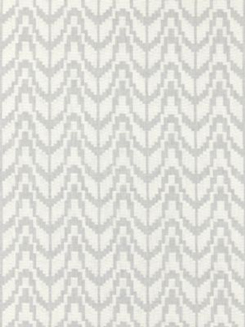 Scalamandre Fabric Chevron Embroidery Pearl SC271030004 MERCHANTE 38% COTTON 35% VISCOSE 27% POLYESTER INDIA LIGHT DUTY Horizontal: 4" and Vertical: 3.125" 50.5 - My Fabric Connection -