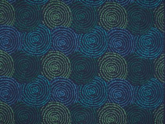 Grey Watkins Fabric Coriolis Ocean Deep V561400001 WATERFALL 100% COTTON INDIA LIGHT DUTY Horizontal: 14.75" and Vertical: 16.75" 51 - My Fabric Connection -