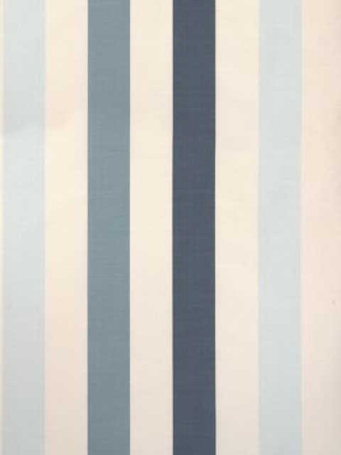 Scalamandre Fabric La Valliere Rayure Blue & Cream SC30100M0005 100% SILK INDIA LIGHT DUTY Horizontal: 0" and Vertical: 18.75" 55 - My Fabric Connection -