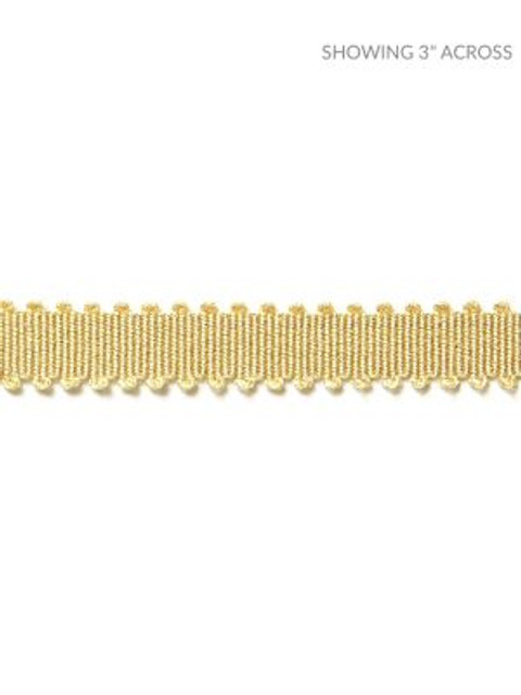 Scalamandre Trim Lancaster Gimp Straw SCV6580003 100% SPUN RAYON CHINA LIGHT DUTY Horizontal: and Vertical: 0.5 - My Fabric Connection -