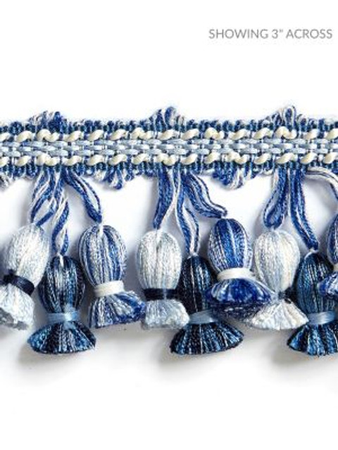 Scalamandre Trim Newport Tassel Fringe Porcelain SCFT1103M0020 BOTANICA 50% FIBRANNE 41% RAYON, 9% POLYESTER CHINA LIGHT DUTY Horizontal: and Vertical: 2 - My Fabric Connection -