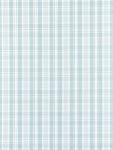 Scalamandre Fabric Preston Cotton Plaid Sky SC271220004 CHATHAM STRIPES & PLAIDS 100% COTTON INDIA MEDIUM DUTY Horizontal: 2.375" and Vertical: 2.125" 53 - My Fabric Connection -