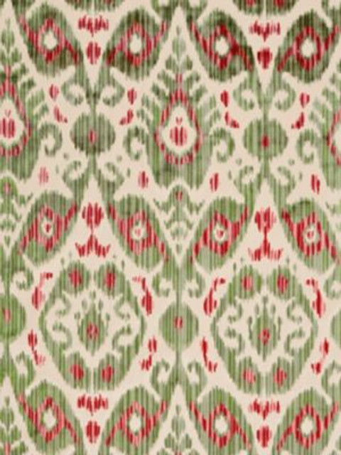 Scalamandre Fabric Tashkent Velvet Spring Green SC270150004 ORIANA 51% BEMBERG VISCOSE 49% COTTON INDIA HEAVY DUTY Horizontal: 29" and Vertical: 13.25" 55 - My Fabric Connection -