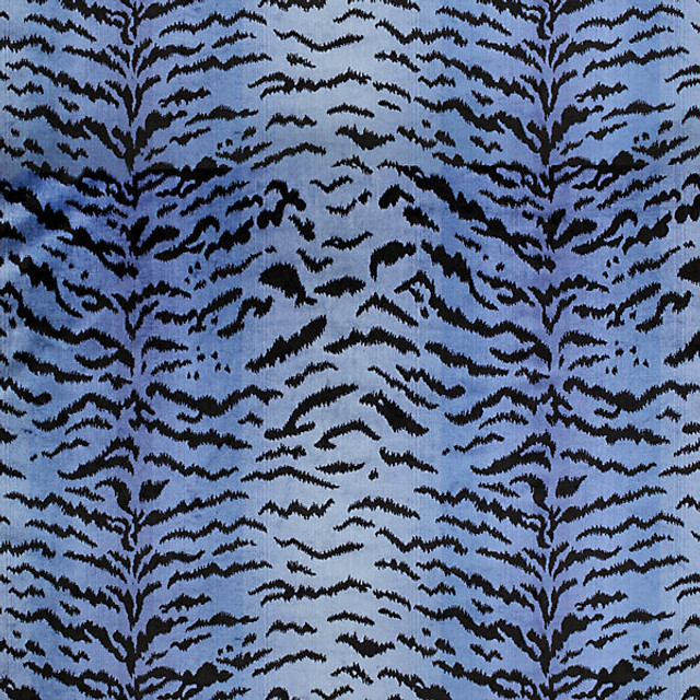 Scalamandre Fabric Tigre/Blues & Black 26167Mma-004 STOCKED AT 69% VISCOSE, 18% POLYESTER, 13% COTTON USA MEDIUM DUTY Horizontal: 30.5" and Vertical: 24.75" 48.5" - My Fabric Connection - Scalamandre Fabric Tigre/Blues & Black 26167Mma-004 STOCKED AT 69% VISCOSE, 18% POLYESTER, 13% COTTON USA MEDIUM DUTY Horizontal: 30.5" and Vertical: 24.75" 48.5" - My Fabric Connection -