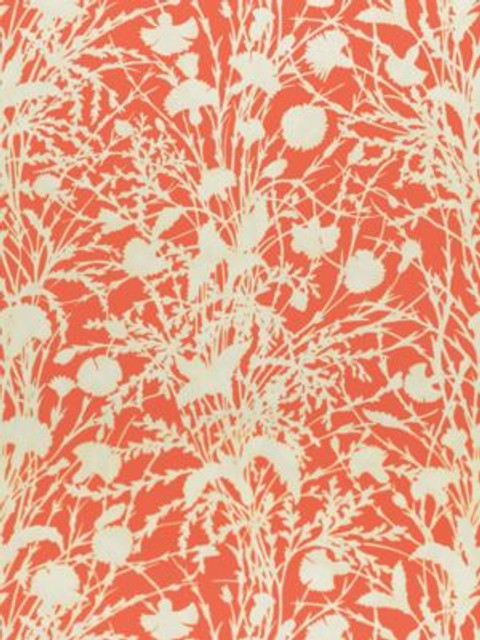 Grey Watkins Fabric Wildflower Guava GW166230004 FLORA 100% COTTON SWITZERLAND MEDIUM DUTY Horizontal: 34.6" and Vertical: 26" 53.5 - My Fabric Connection -