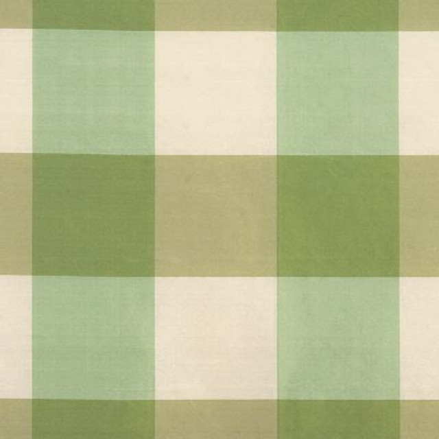Scalamandre Fabric Woodland Check Green & Ivory SC362910002 100% SILK INDIA LIGHT DUTY Horizontal: 8" and Vertical: 8" 56 - My Fabric Connection -