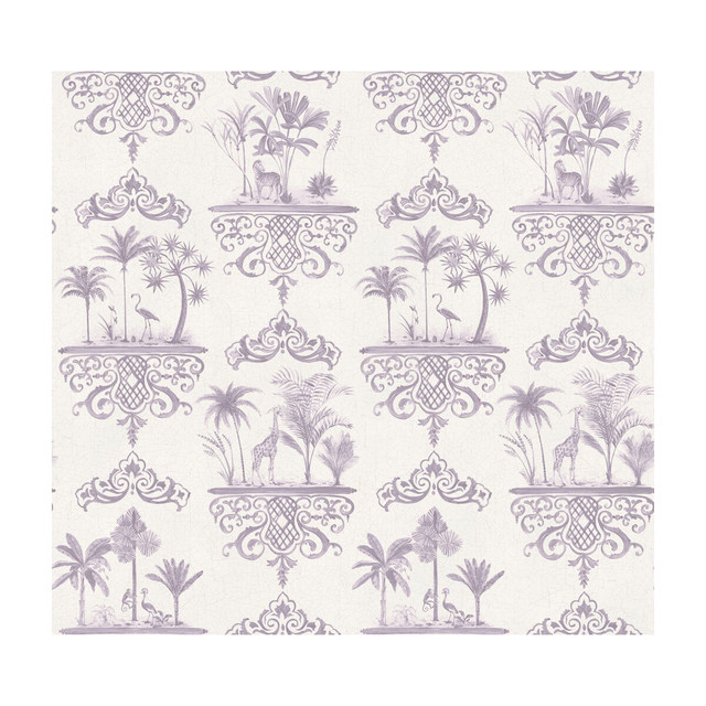 Cole & Son Wallcovering Rousseau Dove - PAPER - 100% United Kingdom - Horizontal: - and Vertical: 25.2 27 - My Fabric Connection -