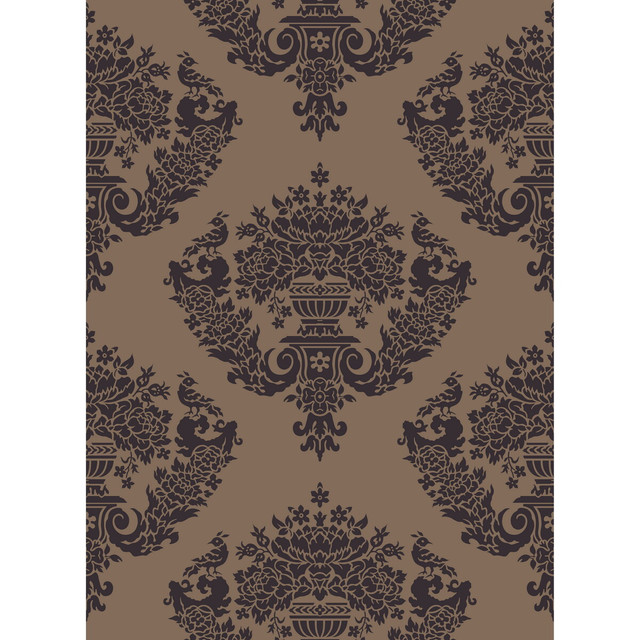 Cole & Son Wallcovering Sudbury Bronze - PAPER - 100% United Kingdom - Horizontal: - and Vertical: 14.5 21 - My Fabric Connection -