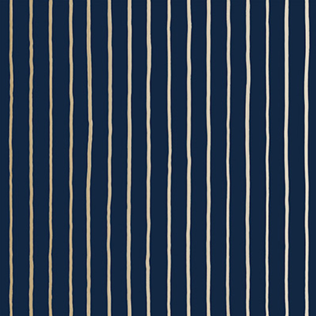 Cole & Son Wallcovering College Stripe Ink