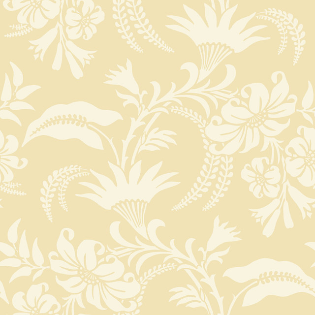 Cole & Son Wallcovering Cranley Yellow - PAPER - 100% United Kingdom - Horizontal: - and Vertical: 21 21 - My Fabric Connection -