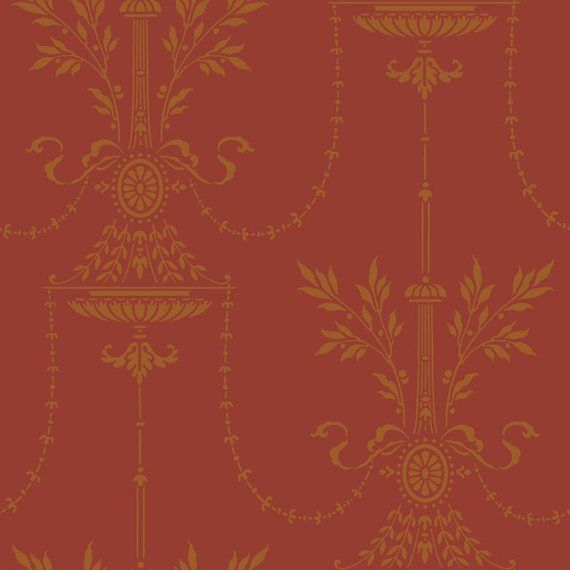 Cole & Son Wallcovering Dorset Rouge - PAPER - 100% United Kingdom - Horizontal: - and Vertical: 21 21 - My Fabric Connection -