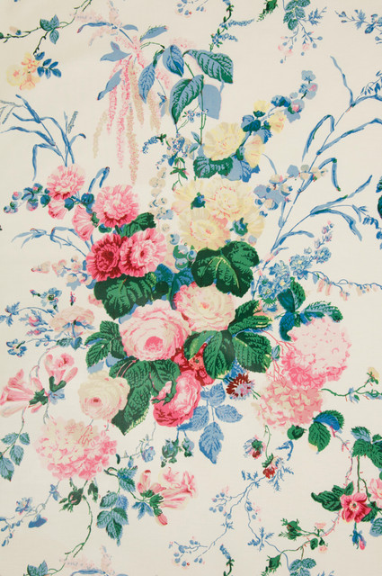 Lee Jofa Fabric Floral Bouquet White Lee Jofa Fabric Floral Bouquet White