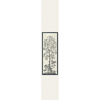 Cole & Son Wallcovering Trees Of Eden/Eternity Charcoal & Parchment