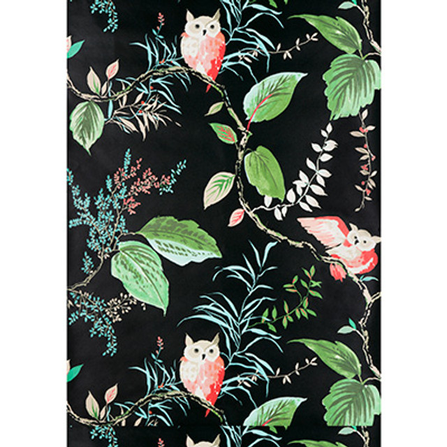 Kravet Design Wallcovering Owlish Black
