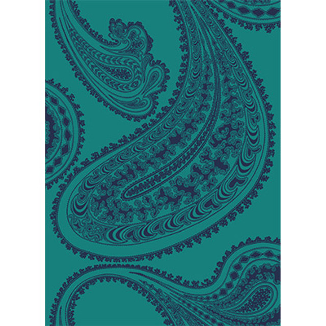 Cole & Son Fabric Rajapur Ink On Petrol