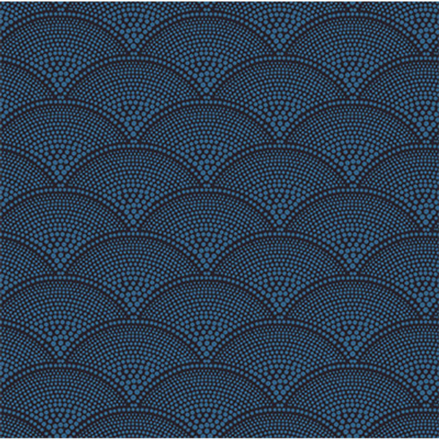 Cole & Son Fabric Feather Fan Hyac On Char Cole & Son Fabric Feather Fan Hyac On Char