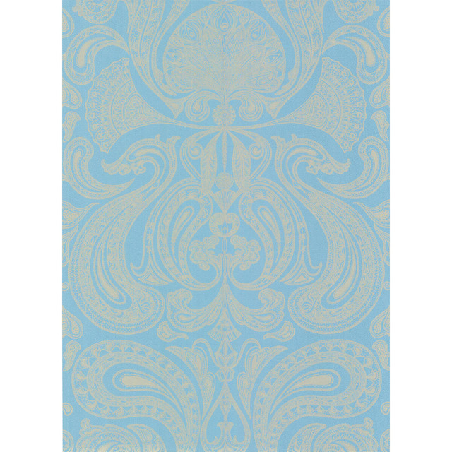 Cole & Son Wallcovering Malabar Turquoi COLE & SON NEW CONTEMPORARY PAPER - 100% United Kingdom - Horizontal: 0 and Vertical: 28.5 20.5 - My Fabric Connection -