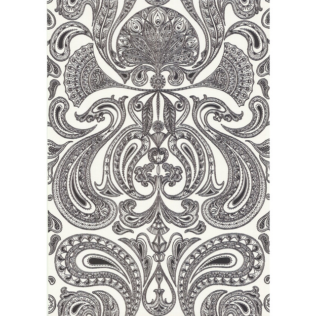 Cole & Son Wallcovering Malabar White/B COLE & SON NEW CONTEMPORARY PAPER - 100% United Kingdom - Horizontal: 0 and Vertical: 28.5 20.5 - My Fabric Connection -